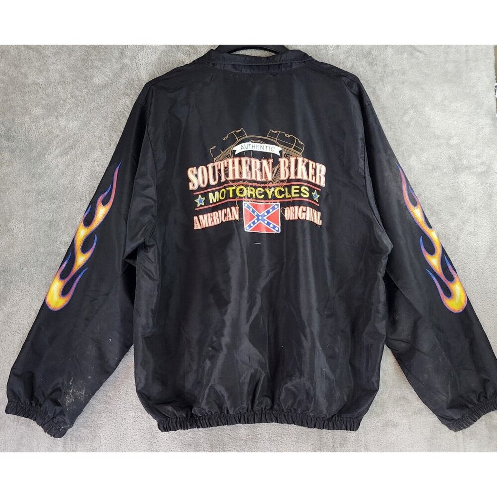 Wise Guy Jacket Mens One Size Black Southern Biker Motorcycles American Original